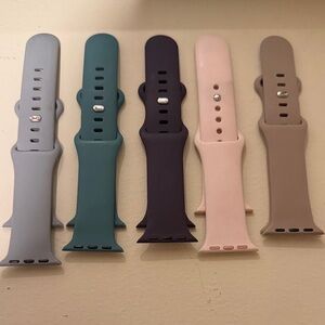 Smartwatch Silicone Bands - Multi-Color Set